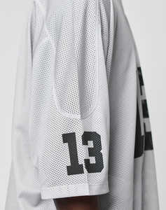 Maillot de football américain respirant en maille, coupe oversize et carrée, personnalisable avec numéro, 100 % polyester, OEM pour la mode streetwear - Product Image 4