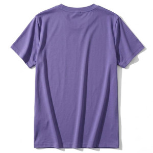 High Quality Women's Purple Quick Dry T-Shirt Short Sleeve Crew Neck Solid Color Casual Tee - Product Image 2