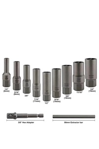 Set di 11 Pezzi per Rimozione di Bulloni, Dadi e Viti Danneggiate, Estrattore per Viti e Dadi Rotti, Set di Utensili per Rimozione - Product Image 6