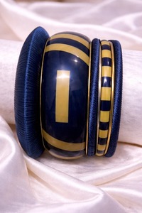 Elegant Handmade Resin Metal And Wood <b>Bangles</b> <b>Set</b> For Women Fashion Jewelry Wholesale Bulk Custom Designs - Product Image 2