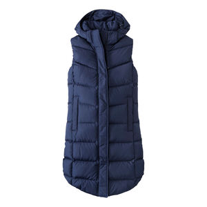 Gilet matelassé sans manches personnalisé pour femme avec logo – Veste longue d'extérieur respirante et rembourrée pour l'hiver - Product Image 2