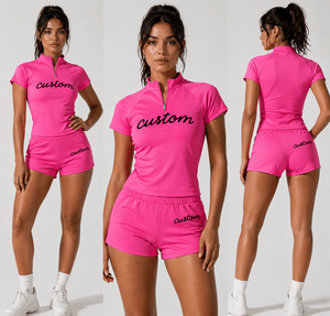 Ensemble de vêtements de sport pour femmes, 2 pièces, tenue de yoga, vêtements de fitness, vêtements de sport, logo personnalisé, OEM, fournisseur en gros - Product Image 3
