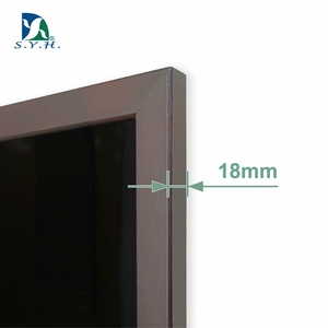 Tableau noir à finition miroir avec cadre en bois pour les menus de café, les enseignes et les messages - Product Image 2