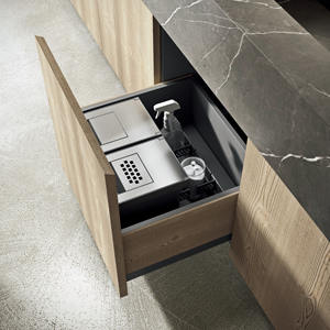 ชุดครัวสำเร็จรูป JY Project แบบกำหนดเอง สไตล์ยุโรปหรูหราทันสมัย ผลิตจากไม้มาตรฐาน E1/E0 พร้อมไอส์แลนด์ ทนทานและกันน้ำ - Product Image 5