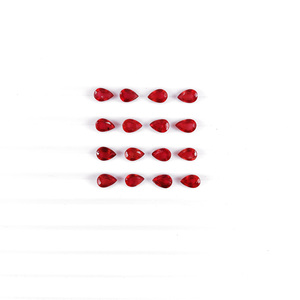 Rubis naturels de Bangkok, formes poire calibrées 6x7mm, pierres précieuses de rubis naturelles facettées en vrac pour la fabrication de bijoux, prêtes à l'emploi - Product Image 3