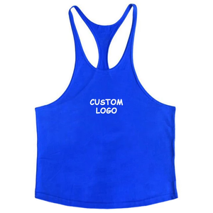 Camiseta sin mangas básica de verano para hombre, holgada, para fitness, de secado rápido, transpirable, con cuello redondo, de algodón/fibra de bambú. - Product Image 2
