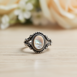 แม่ของแหวนมุก3.8กรัมเครื่องประดับที่สง่างาม - Product Image 3