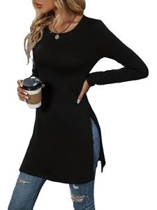 เสื้อยืดยาวผ่าเข้ารูปแขนยาวสำหรับเด็กเข้ารูป2025ใหม่สำหรับยุโรปและอเมริกา - Product Image 6