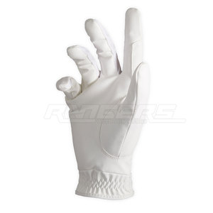 Gants d'équitation en cuir blanc, à doigts entiers, respirants, légers, pour l'été, vêtements de sport personnalisés, unisexes, gants d'équitation - Product Image 3
