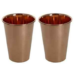 Juego de Vasos de Cobre Puro Martillado en Forma de Barril, Vasos Ayurvédicos para Beber, Copa de Cobre de Lujo para Vino y Agua, Regalo - Product Image 5