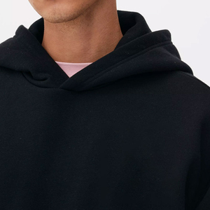 Conjunto Corto de Sudadera con Capucha y Pantalones de Algodón Arrugado Transpirable y Cortavientos de Talla Grande Personalizado para Invierno, con LOGO Personalizado, Estilo Urbano para Hombre - Product Image 2