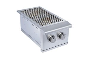 Cuisine extérieure professionnelle intégrée en acier inoxydable avec double brûleur et allumage électronique - Product Image 3