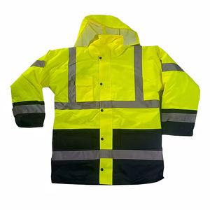 Chaqueta de Seguridad Reflectante de Alta Visibilidad para Invierno, Transpirable y Ecológica, con Capucha y Cierre de Cremallera, Más Vendida - Product Image 1