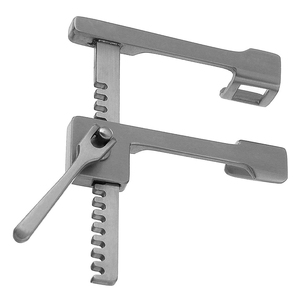 Ensemble d'instruments pour procédure thoracique avec composants de rétraction des côtes, collection d'écarteurs de côtes chirurgicaux en acier inoxydable - Product Image 2