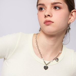 T-shirt court à col rond et manches courtes pour femme en molleton 100 % coton, nouveau style, coupe classique, respirant, fabriqué en usine - Product Image 5