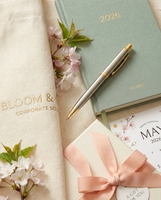 Ensemble cadeau d'entreprise personnalisé, sac fourre-tout en toile écologique, carnet, stylo, boîte à ruban, kit promotionnel VIP pour la fête des mères