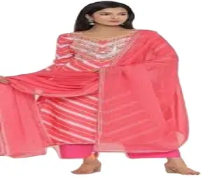 Festival Wear Kanya Fancy Garments Salwar Kameez Embroidery Linen Embossed <b>Wedding</b> Party Suit High Quality <b>Dresses</b> - Product Image 1