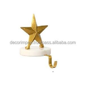 Silver Metal Star Shaped <b>Christmas</b> <b>Stocking</b> Holder This is an example of a weighted star holder - Product Image 4