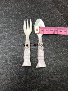 Cuillère décorative en nacre, artisanale, pour la table, accent de vaisselle, Tradebyd - Product Image 3