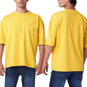 T Shirt For Men High Quality Brand Mens <b>Tshirts</b> Fashion Latest Design Drop Shoulder Custom Embroidered - Product Image 3