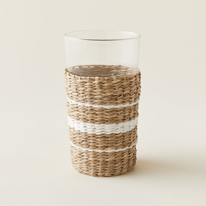 Accessoires de table écologiques en jonc de mer : porte-gobelet, paille, pichet à café, couvercle pour boisson en jonc de mer - Product Image 4