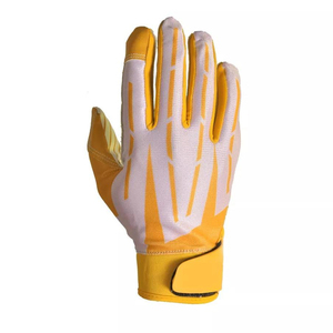 Gants de football américain personnalisés 2026 de haute qualité pour receveur, avec design imprimé sur le devant, respirants, grande taille, paume ULTRA adhérente - Product Image 1