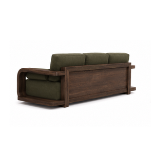 Sofá Contemporáneo de Tres Plazas en Madera de Teca Sólida, Muebles de Salón Tapizados de Primera Calidad para Interiores de Lujo, Hotel, Villa, Apartamento - Product Image 2
