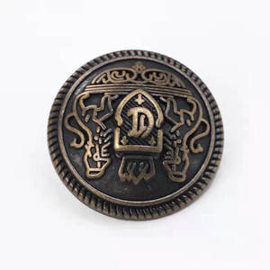 Botón Metálico Personalizado de 18 mm para Accesorios de Ropa, Acabado Pulido Ecológico, Servicio Personalizado OEM - Product Image 5