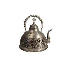 Hammered Copper Tea Kettle Handmade <b>Vintage</b> <b>Teapot</b> with Brass Handle Traditional Stovetop Water Boiler Kitchenware - Product Image 2