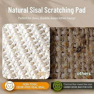 Hamac et lit de repos pour chats de grande taille, durable, avec griffoir intégré, chaise en bois massif pour chatons, facile à assembler - Product Image 4