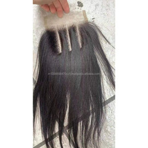 Extensiones de cabello humano Remy Premium 2X2 2X3 2X4 2X5 2X6 Cierre con encaje negro HD - Product Image 4