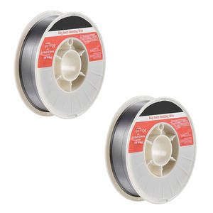 Filo per saldatura MIG a nucleo fuso E71T 11 da 0,03 pollici, 10 libbre, senza gas, per acciaio dolce, a bassa schizziatura, per saldatura ad arco in tutte le posizioni, 5 kg, 15 kg - Product Image 1