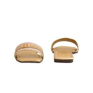 Pantoufles Décontractées Style Basketball Doré Modèle CL2020 - Product Image 2