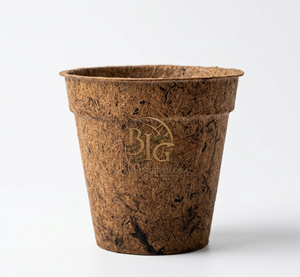 Pot en coco écologique de qualité supérieure, 100% naturel, biodégradable, en fibre de coco, pots à fleurs de 17 cm x 15 cm, brun naturel, pour les personnes soucieuses de l'environnement - Product Image 1