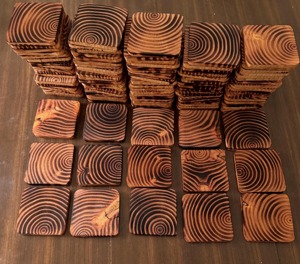 Classic Eco-Friendly Square Wooden <b>Coaster</b> Set Custom <b>Beer</b> Drink <b>Coasters</b> with Holder Tea Coffee Cups - Product Image 5