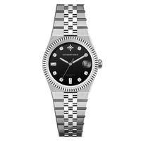 Alexander Ferros 8272S/01 Saphir Analog Miyota Automatik Faltschließe Sicherheits-Edelstahl 5BAR Wasserdicht Mechanisch