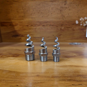 Polished Stainless Steel Spiral Fountain <b>Spray</b> Nozzle Stand <b>Mount</b> Outdoor Garden Landscape Water Feature Ornament - Product Image 1