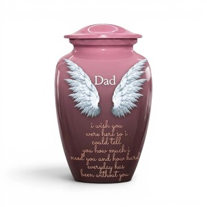 Urne funéraire commémorative pour papa, ailes d'ange, urne funéraire pour adulte, 10 pouces - Product Image 3