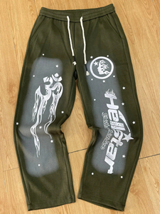 Pantalon de jogging décontracté pour homme, style Y2K, coupe ample, taille élastique, motif lettres Hip Hop, style américain - Product Image 6