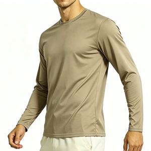 Top Quality <b>Polyester</b> <b>T</b>-<b>Shirt</b> For Men Pullover Slim Fit Quick Dry <b>Polyester</b> Crew Neck Long Sleeve <b>T</b> <b>Shirts</b> With OEM Service - Product Image 6