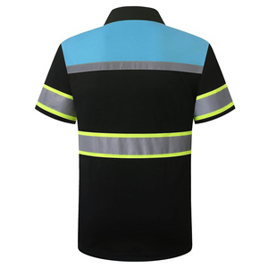 Chemises de travail pour hommes, vêtements uniformes brodés sur mesure, vêtements de travail en coton certifiés CE, tissu coupe-vent respirant, vêtements utilitaires - Product Image 3