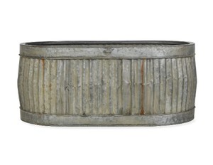 Vintage round metal <b>storage</b> <b>bin</b> Industrial style planter pot Galvanized handmade <b>storage</b> <b>bin</b> Cheap price metal <b>bin</b> - Product Image 2