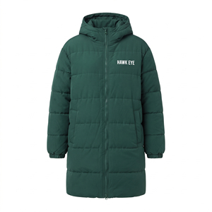 Manteau d'hiver matelassé léger pour femme, long, à capuche, mi-long, chaud, rembourré, décontracté, vente en gros - Product Image 4