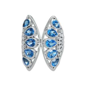 925 Sterling Silver Filigree <b>Ring</b> Handmade Multi Stone Vintage <b>Statement</b> <b>Ring</b> for Women Natural Stone for Wedding Jewelry - Product Image 2
