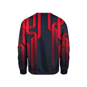 Sweat-shirt à col rond pour homme, imprimé géométrique, coupe classique, décontracté, tricoté, 100% polyester, impression par sublimation - Product Image 5