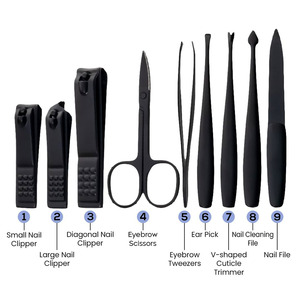 Premium Stainless Steel <b>Nail</b> Care Collection for Home and Professional Applications Modern Manicure Equipment <b>Kit</b> - Product Image 2
