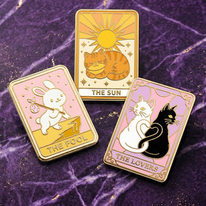 Celestial Metal Badges Wholesale - Product Image 3