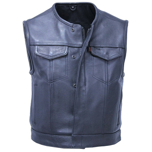 Chaleco de Cuero sin Mangas para Hombre, a la Moda, TOPEAK SPORTS TS--010, Ropa de Motocicleta Transpirable de Alta Calidad para Todas las Estaciones - Product Image 1