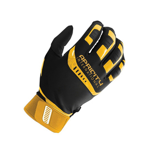 New Arrival Adult Baseball Batting Gloves Leather Made Comfortable Fit with Straps Customized Color & Logo <b>Hook</b> and Loop Closure - Product Image 4