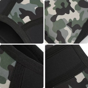 Genouillère de compression en néoprène respirante, pliable, avec fermeture réglable à enfiler, robuste pour l'entraînement complet - Product Image 2